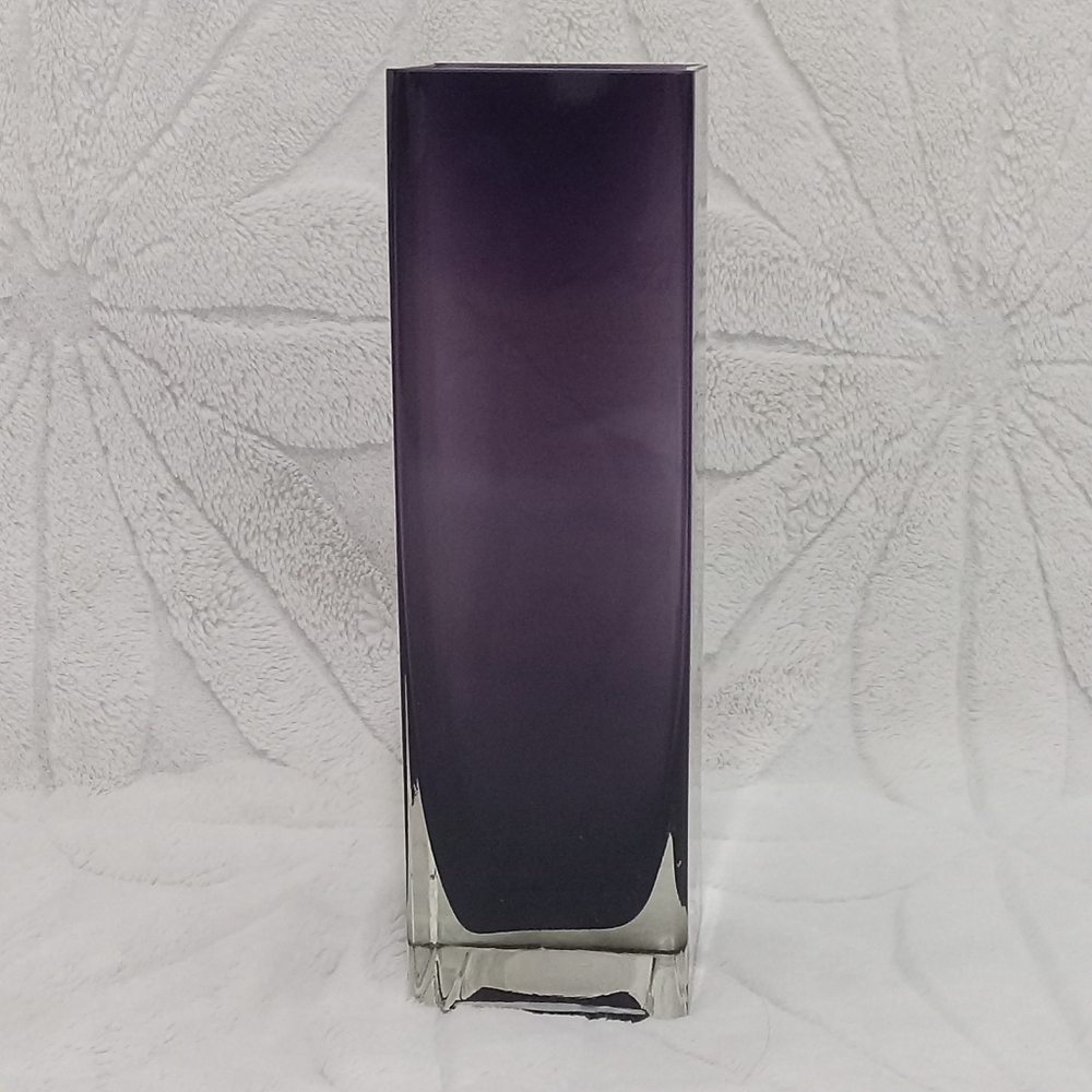 Elegant Deep Purple Glass Vase